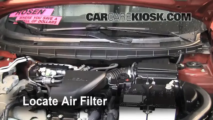 2008 Nissan Rogue SL 2.5L 4 Cyl. Air Filter (Engine)